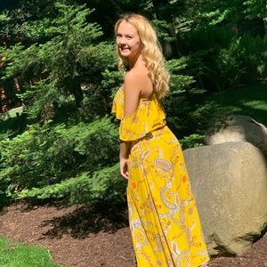 yellow romper/dress
